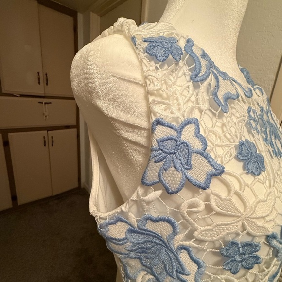 Charter Club White and Cream Tank Top Blouse - Picture 8 of 12